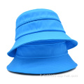 Cappelli a secchio blu al 100% in poliestere